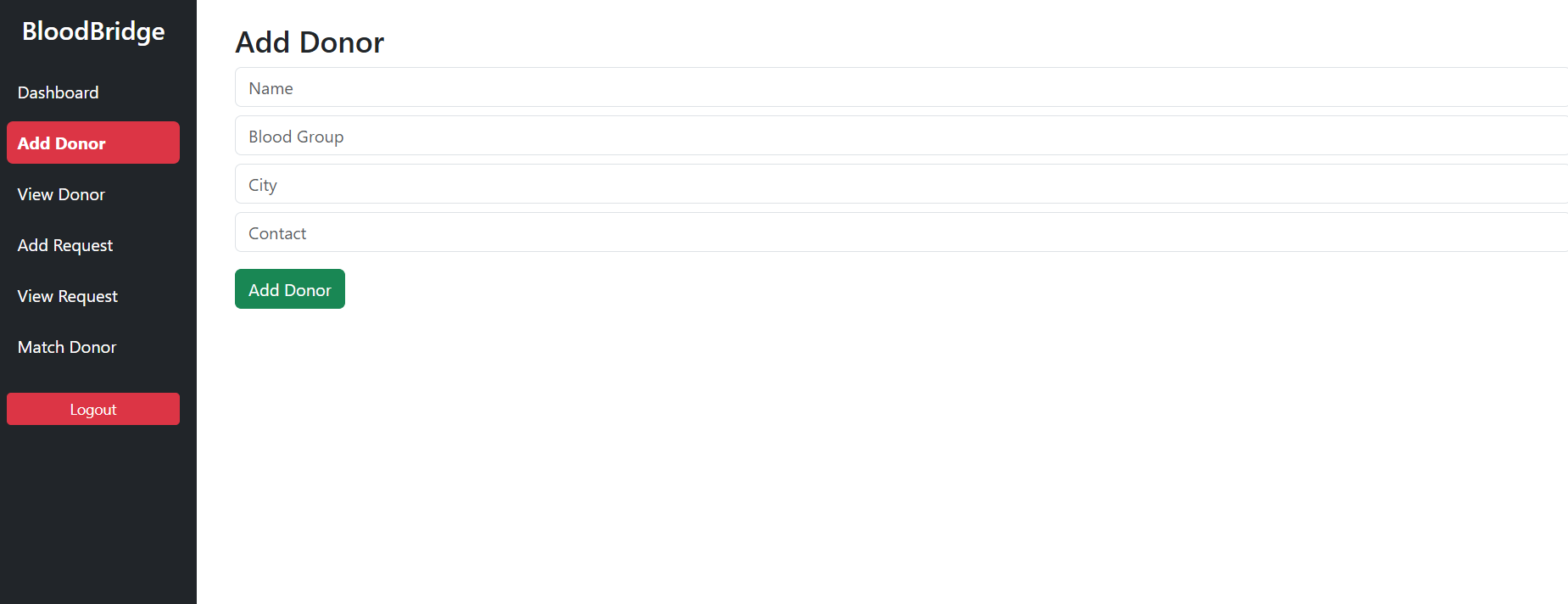 Add Donor